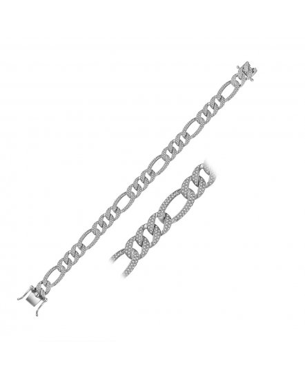 LINK STYLE DIAMOND BRACELET (TB379)