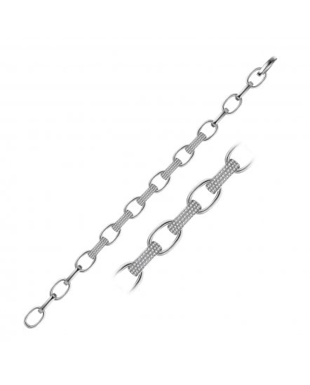 LINK STYLE DIAMOND BRACELET (TB385)