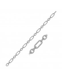LINK STYLE DIAMOND BRACELET (TB409)