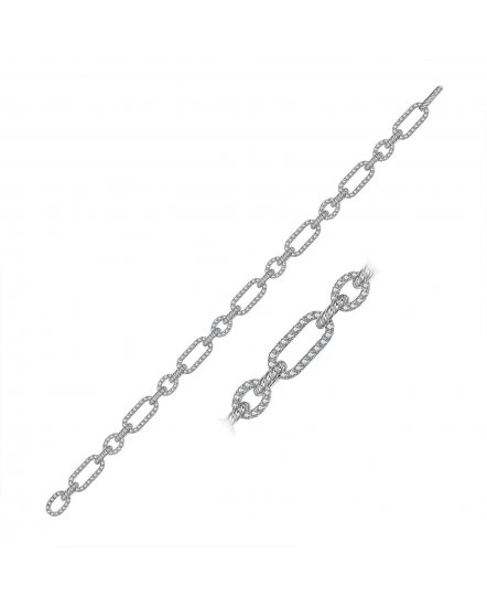 LINK STYLE DIAMOND BRACELET (TB409)