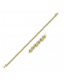LEAF STYLE DIAMOND BRACELET (TB412)