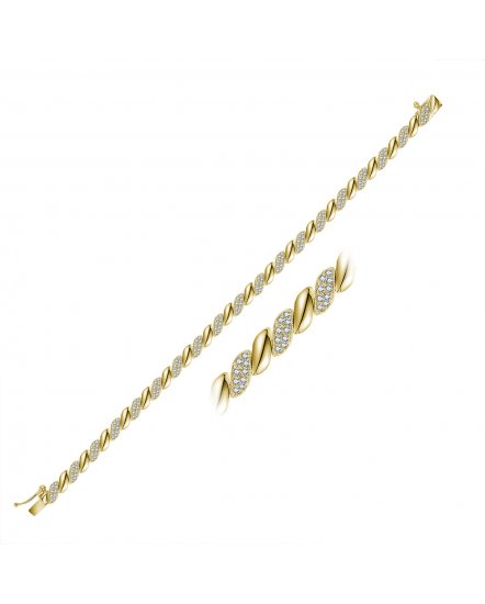 LEAF STYLE DIAMOND BRACELET (TB412)