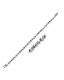 LEAF STYLE DIAMOND BRACELET (TB412)