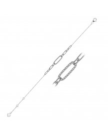 OPEN BAR LINK STYLE DIAMOND BRACELET (TB426)