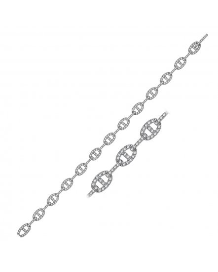 LINK STYLE DIAMOND BRACELET (TB428)