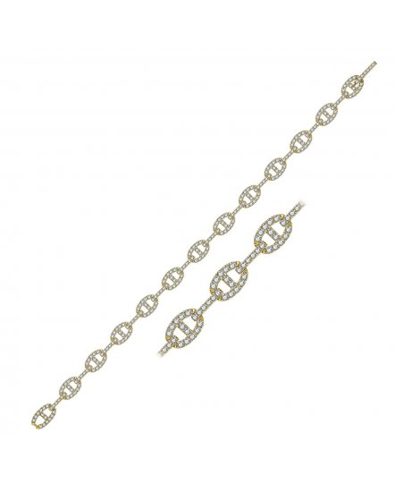 LINK STYLE DIAMOND BRACELET (TB428)
