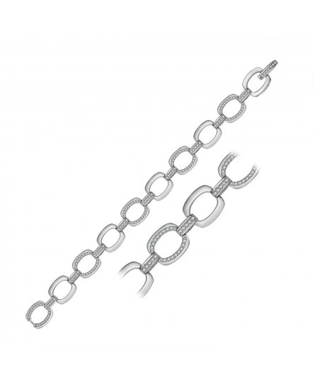 LINK STYLE DIAMOND BRACELET (TB429)
