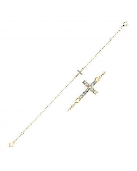 CROSS DIAMOND BRACELET (TB432)