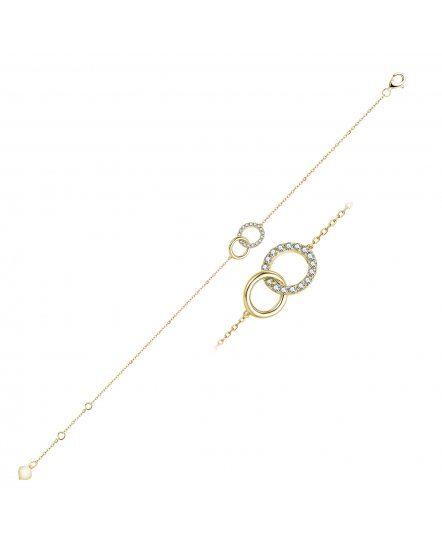 INTER LINKED STYLE ROUND DIAMOND BRACELET (TB439)