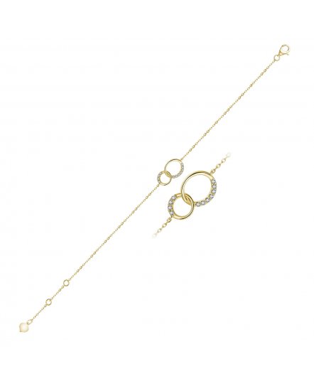 INTER LINKED STYLE ROUND DIAMOND BRACELET (TB442)