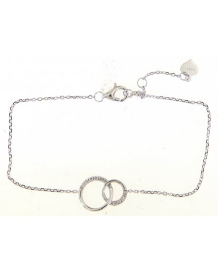 INTER LINKED STYLE ROUND DIAMOND BRACELET (TB442)