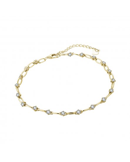LINK STYLE DIAMOND BRACELET (TB462)