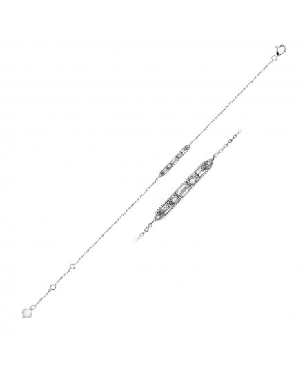 BAGUETTE DIAMOND BRACELET (TB471)