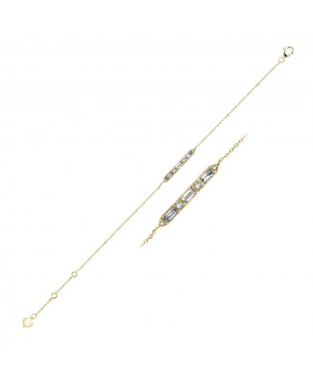 BAGUETTE DIAMOND BRACELET (TB471)