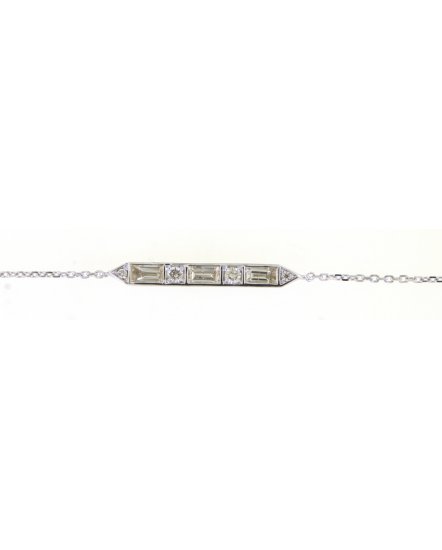BAGUETTE DIAMOND BRACELET (TB471)