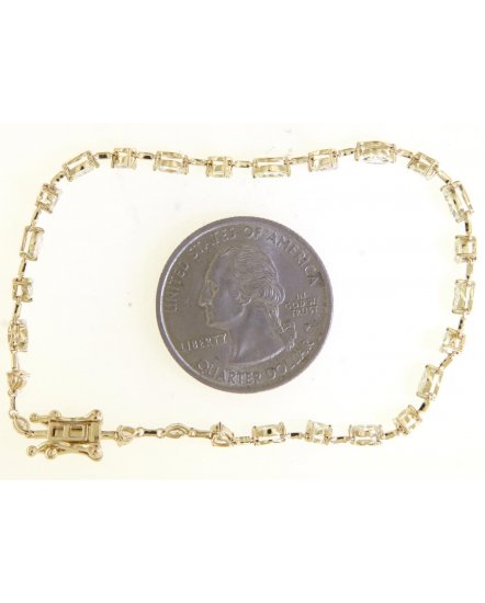 MARQUISE PEAR DIAMOND BRACELET (TB477)