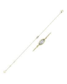 MARQUISE SOLITAIRE DIAMOND BRACELET (TB479)