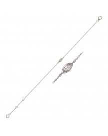 MARQUISE SOLITAIRE DIAMOND BRACELET (TB479)