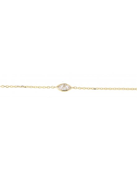 MARQUISE SOLITAIRE DIAMOND BRACELET (TB479)