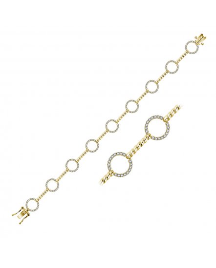 LINK STYLE DIAMOND BRACELET (TB485)