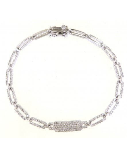 LINK STYLE DIAMOND BRACELET (TB486)
