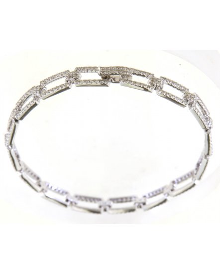 LINK STYLE DIAMOND BRACELET (TB487)