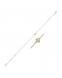 PRINCESS CUT SOLITAIRE DIAMOND BRACELET (TB490)