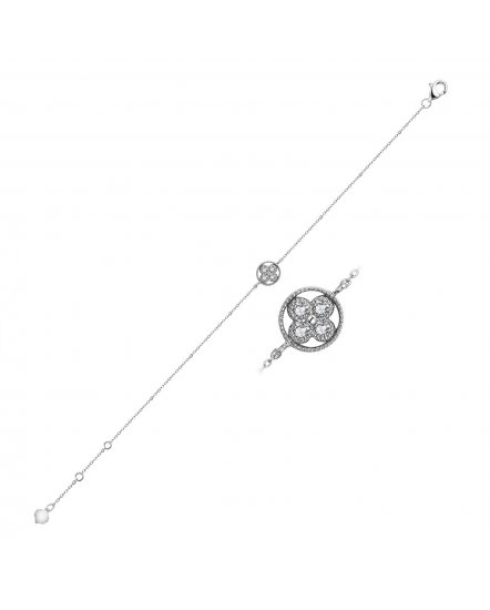 CLOVER STYLE DIAMOND BRACELET (TB497)