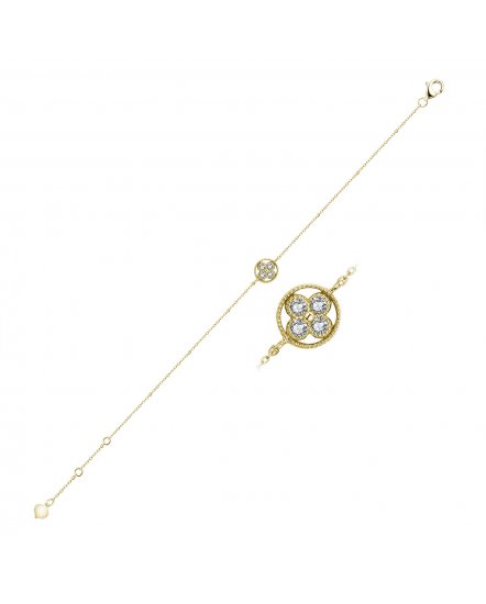 CLOVER STYLE DIAMOND BRACELET (TB497)