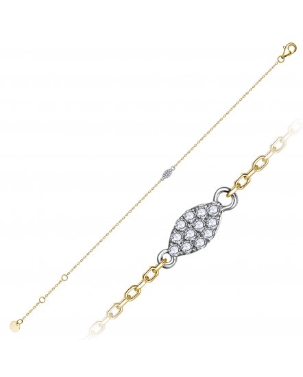 MARQUISE STYLE DIAMOND BRACELET (TB498)