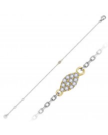 MARQUISE STYLE DIAMOND BRACELET (TB498)