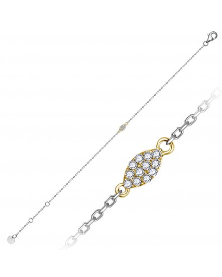 MARQUISE STYLE DIAMOND BRACELET (TB498)