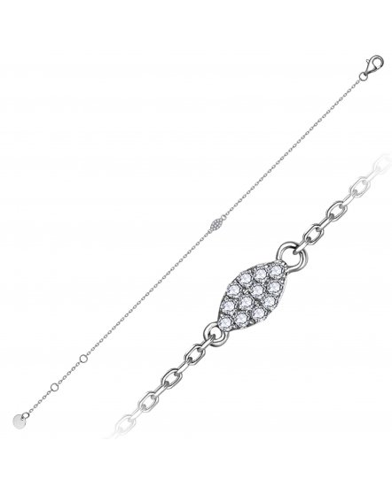 MARQUISE STYLE DIAMOND BRACELET (TB498)