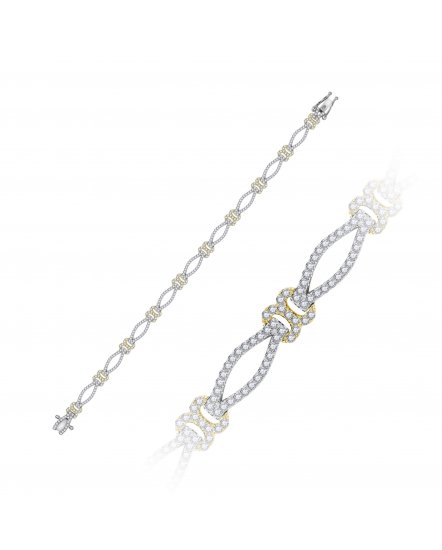 LINK STYLE DIAMOND BRACELET (TB509)
