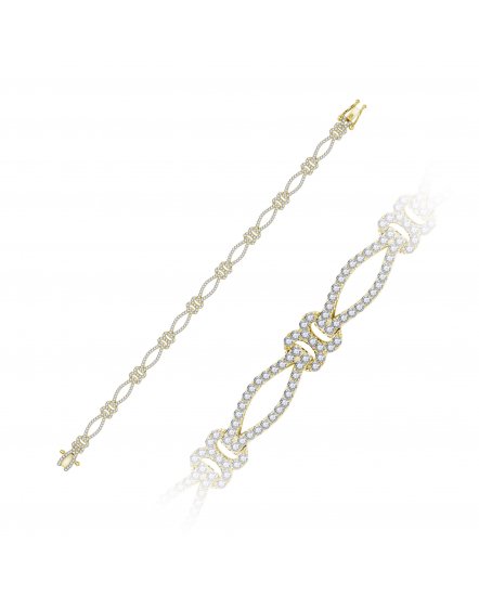 LINK STYLE DIAMOND BRACELET (TB509)