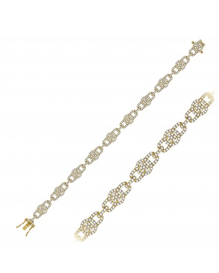 LINK STYLE DIAMOND BRACELET (TB522)