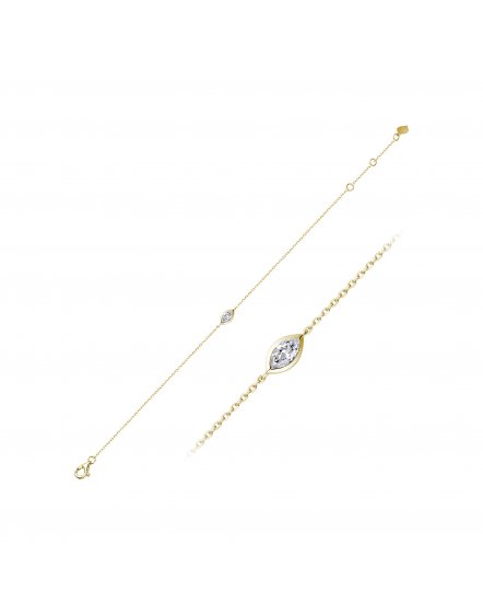 MARQUISE SOLITAIRE DIAMOND BRACELET (TB527)
