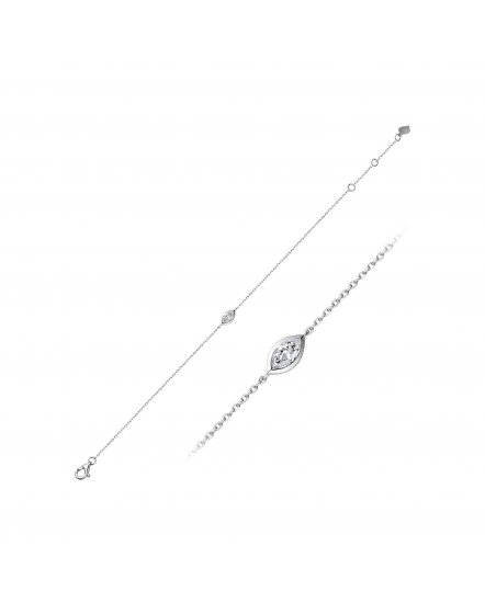 MARQUISE SOLITAIRE DIAMOND BRACELET (TB527)