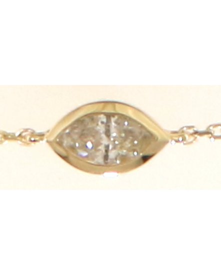 MARQUISE SOLITAIRE DIAMOND BRACELET (TB527)