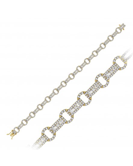 BAGUETTE DIAMOND BRACELET (TB529)