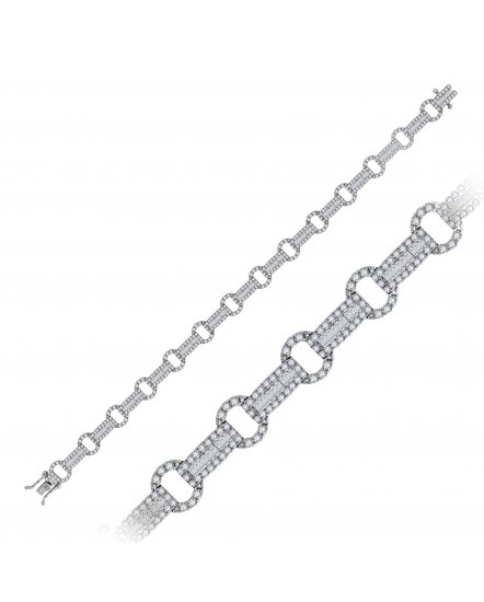 BAGUETTE DIAMOND BRACELET (TB529)