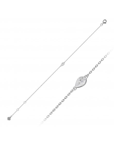 PEAR SOLITAIRE DIAMOND BRACELET (TB538)