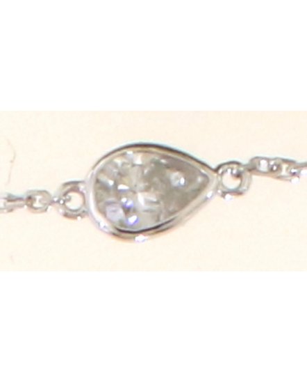 PEAR SOLITAIRE DIAMOND BRACELET (TB538)