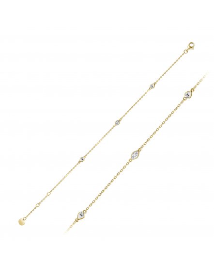 BEZEL DIAMOND BY THE YARD BRACELET (TB539)