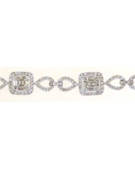 BAGUETTE DIAMOND BRACELET (TB546)