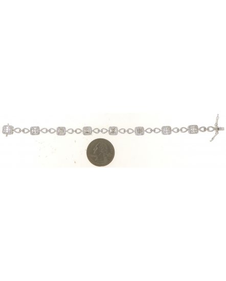 BAGUETTE DIAMOND BRACELET (TB546)