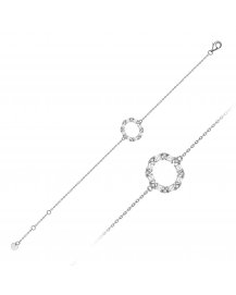 OVAL STYLE BAGUETTE DIAMOND BRACELET (TB548)