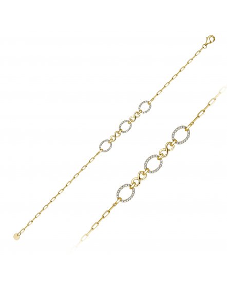 LINK STYLE DIAMOND BRACELET (TB551)