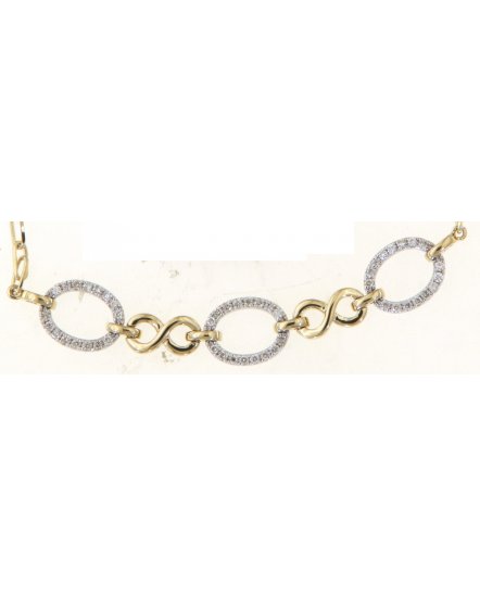 LINK STYLE DIAMOND BRACELET (TB551)