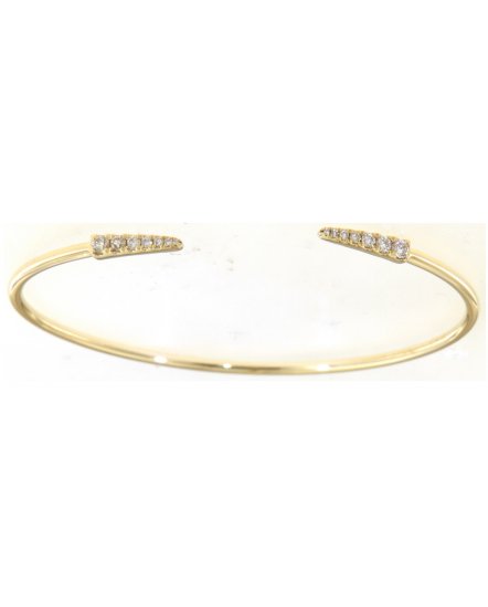 CUFF STYLE DIAMOND BANGLE BRACELET (TB559)